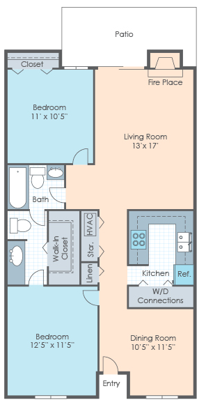 2 BR Flat